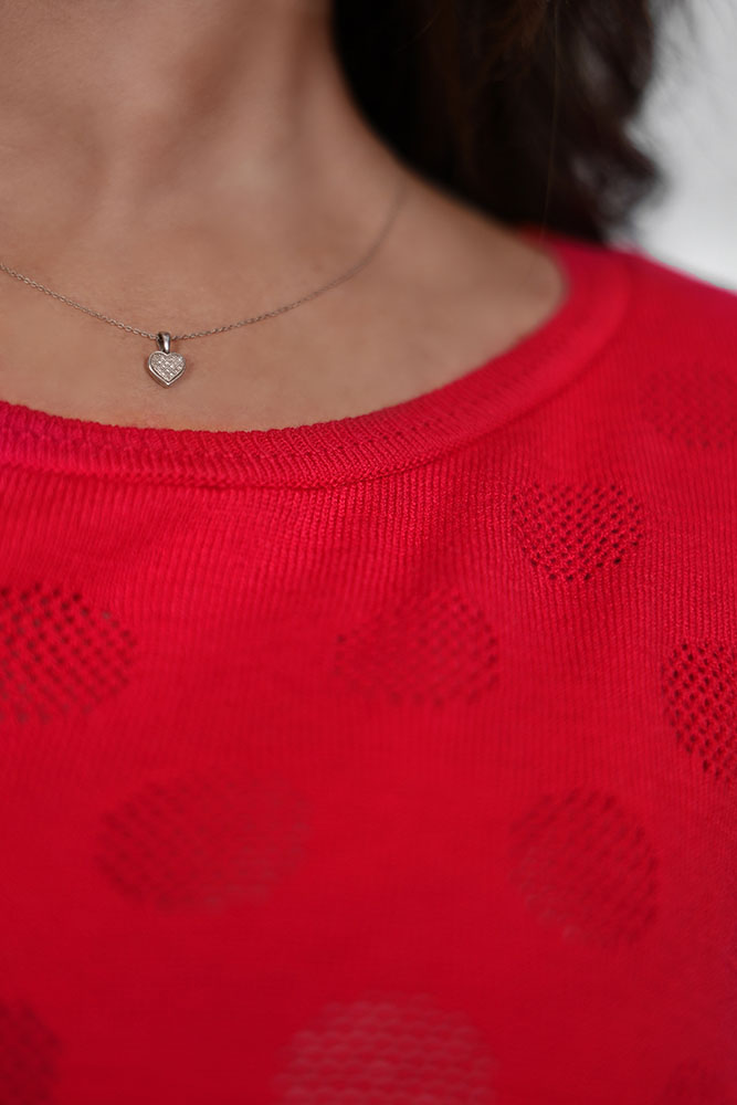 sweterek damski w grochy